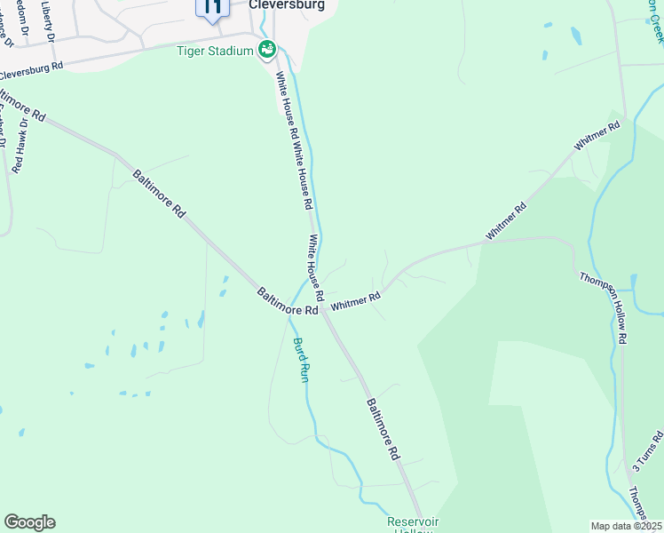 map of restaurants, bars, coffee shops, grocery stores, and more near 90 White House Road in Shippensburg
