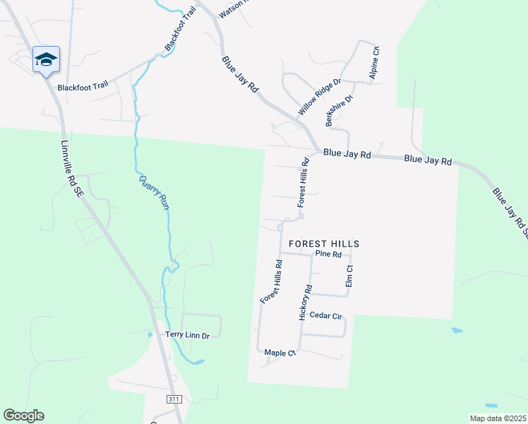 map of restaurants, bars, coffee shops, grocery stores, and more near 1710 Oak Court in Heath