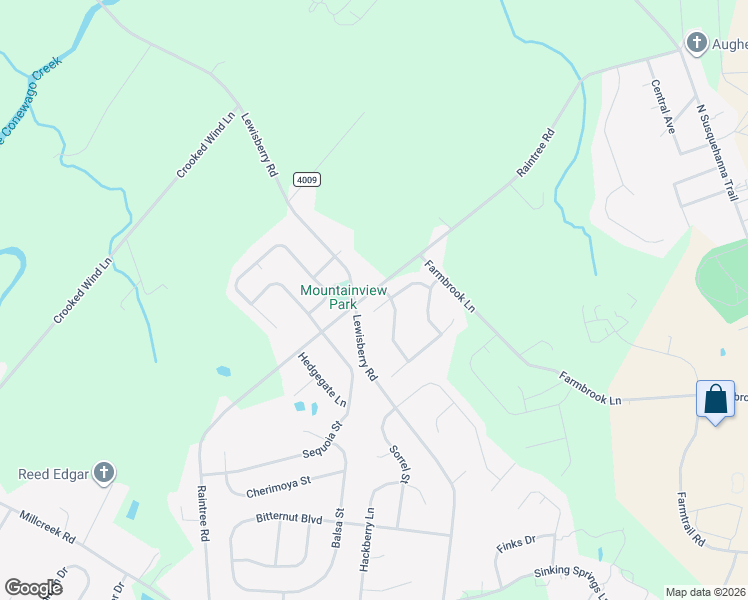 map of restaurants, bars, coffee shops, grocery stores, and more near 3461 Chardonnay Drive in York