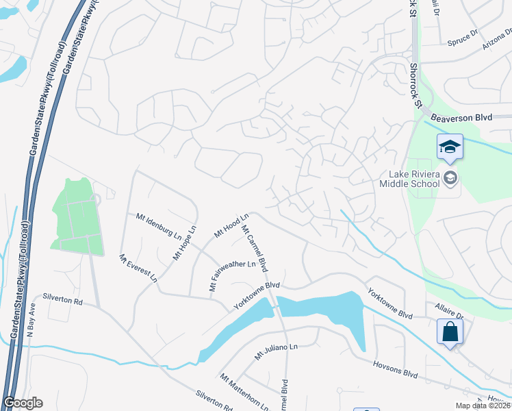 map of restaurants, bars, coffee shops, grocery stores, and more near 1250C Hamilton Court in Lakewood