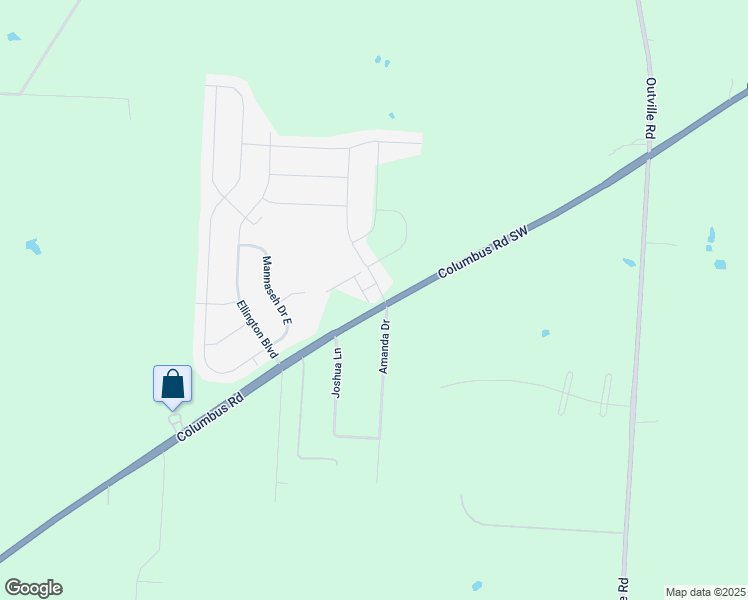map of restaurants, bars, coffee shops, grocery stores, and more near 21 Ellington Commons Lane in Granville