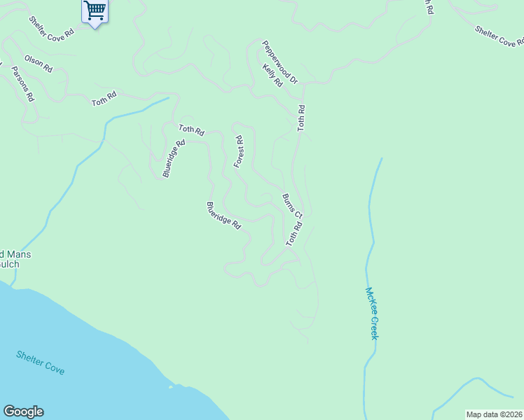 map of restaurants, bars, coffee shops, grocery stores, and more near 992-994 Toth Rd in Whitethorn