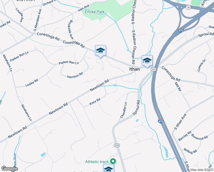 map of restaurants, bars, coffee shops, grocery stores, and more near 501 Shadeland Road in Villanova