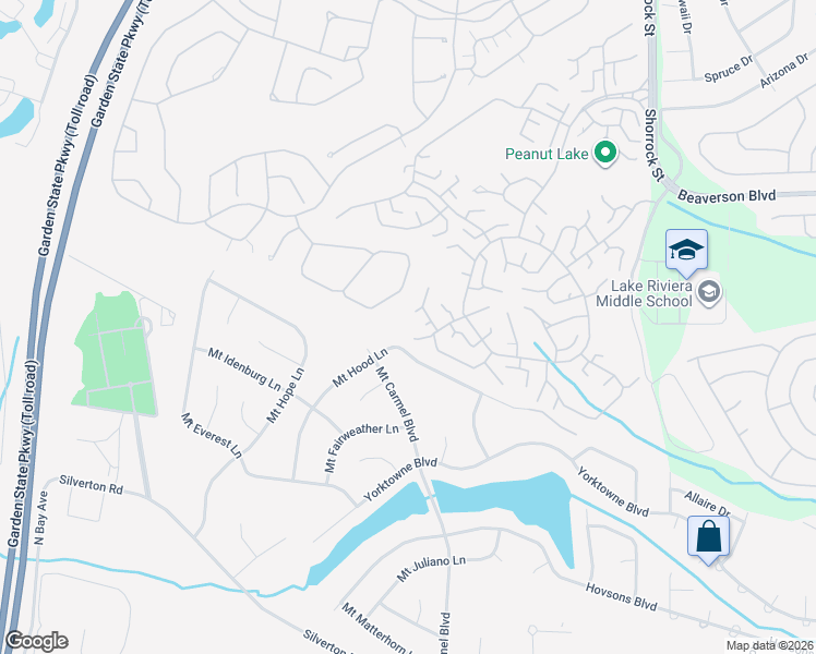 map of restaurants, bars, coffee shops, grocery stores, and more near 1250C Hamilton Court in Lakewood