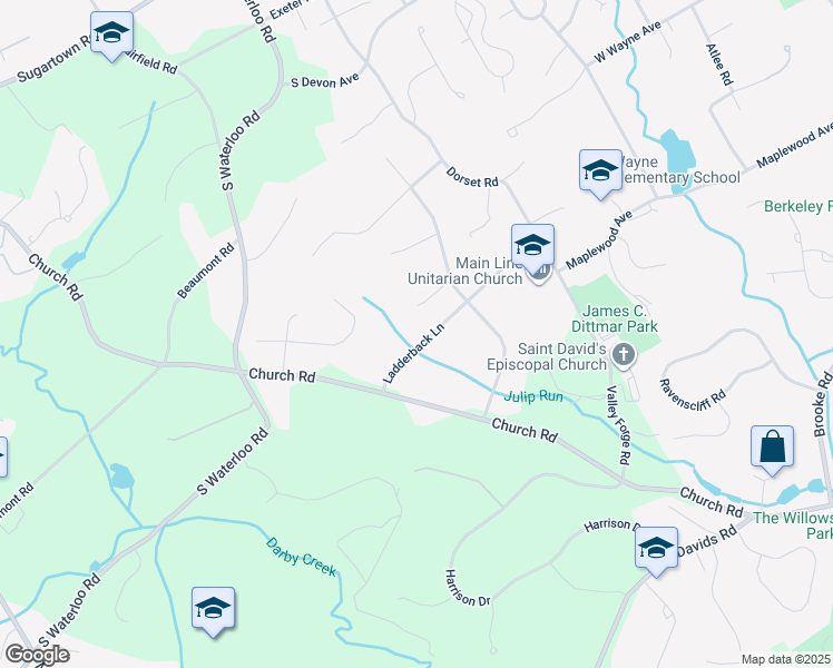 map of restaurants, bars, coffee shops, grocery stores, and more near 167 Ladderback Lane in Devon