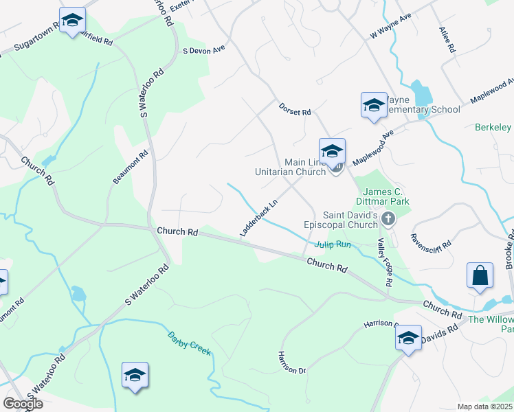 map of restaurants, bars, coffee shops, grocery stores, and more near 167 Ladderback Lane in Devon