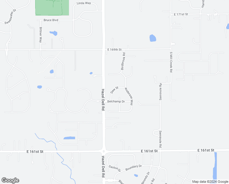 map of restaurants, bars, coffee shops, grocery stores, and more near 5877 Daw Street in Noblesville