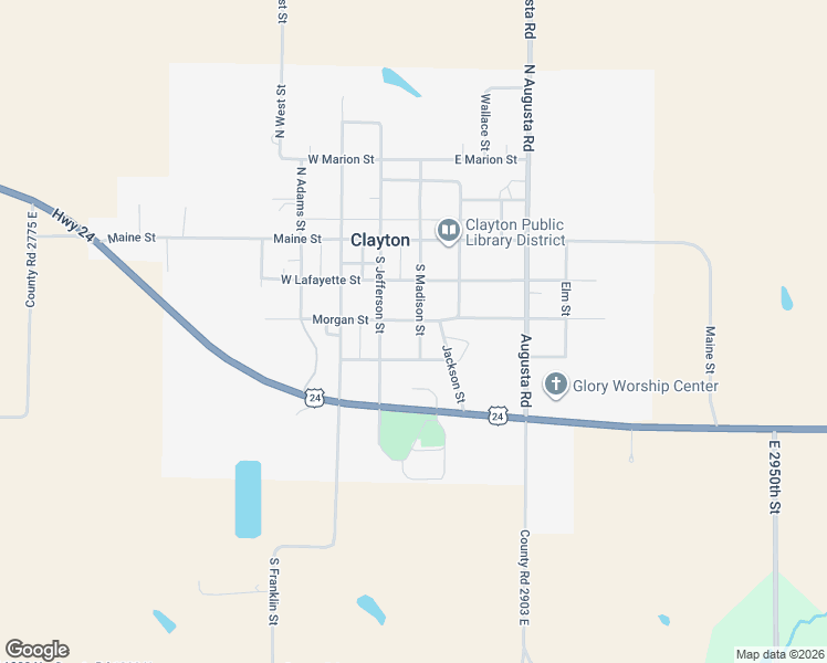 map of restaurants, bars, coffee shops, grocery stores, and more near 213 South Madison Street in Clayton