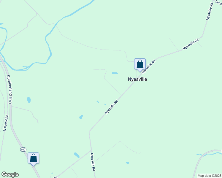map of restaurants, bars, coffee shops, grocery stores, and more near 7965 Nyesville Road in Chambersburg