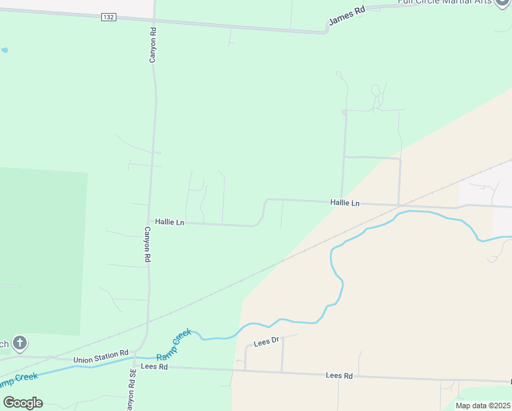 map of restaurants, bars, coffee shops, grocery stores, and more near 2103 Hallie Lane in Granville