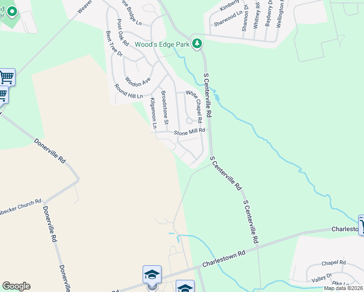 map of restaurants, bars, coffee shops, grocery stores, and more near 114 Middlefield Lane in Lancaster
