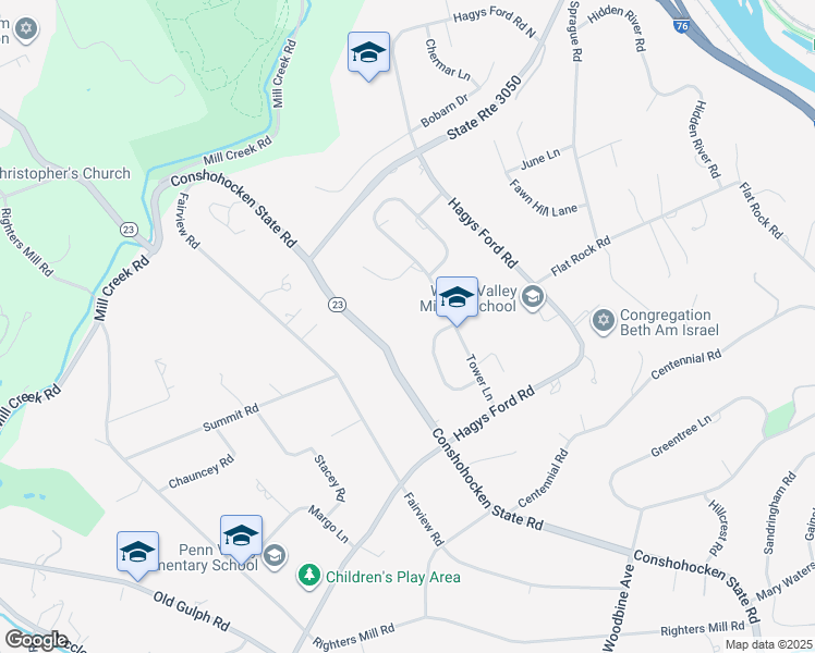 map of restaurants, bars, coffee shops, grocery stores, and more near 318 Rosemary Lane in Penn Valley