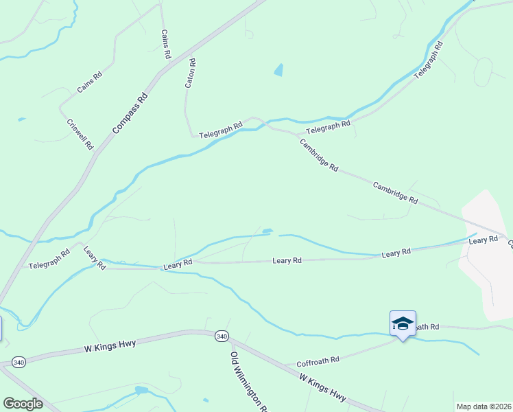 map of restaurants, bars, coffee shops, grocery stores, and more near 163 Leary Road in Honey Brook