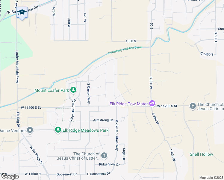 map of restaurants, bars, coffee shops, grocery stores, and more near 1664 South 210 West in Salem