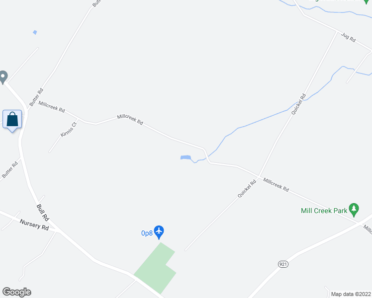 map of restaurants, bars, coffee shops, grocery stores, and more near 2360 Mill Creek Road in Dover