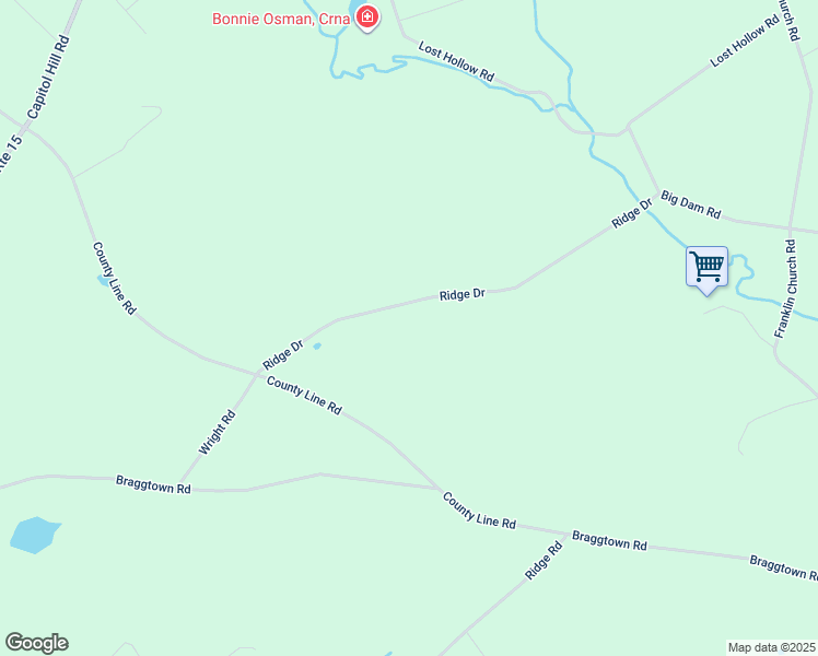 map of restaurants, bars, coffee shops, grocery stores, and more near 126 Ridge Drive in Dillsburg