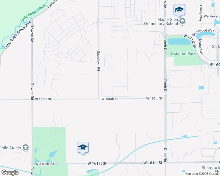map of restaurants, bars, coffee shops, grocery stores, and more near 1839 West 166th Street in Westfield