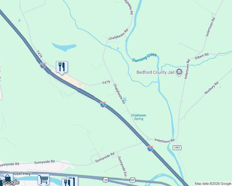 map of restaurants, bars, coffee shops, grocery stores, and more near 124-130 K Street in Bedford