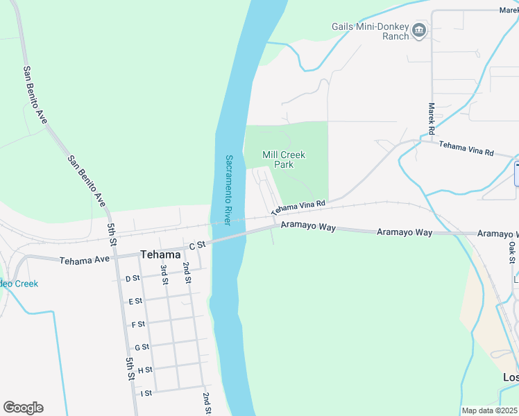 map of restaurants, bars, coffee shops, grocery stores, and more near 24620 Tehama Vina Road in Los Molinos