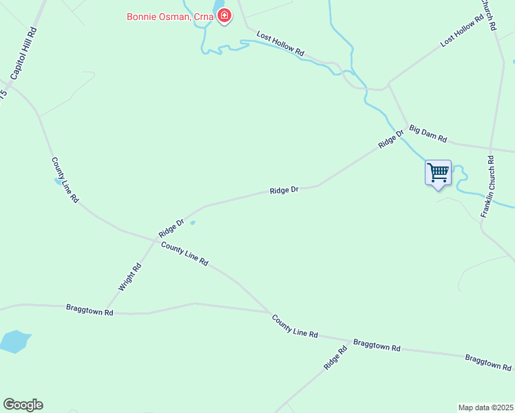 map of restaurants, bars, coffee shops, grocery stores, and more near 128 Ridge Drive in Dillsburg