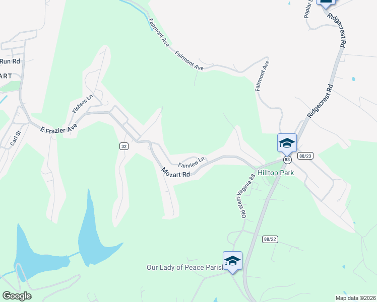map of restaurants, bars, coffee shops, grocery stores, and more near 40 Snedeker Rd in Wheeling