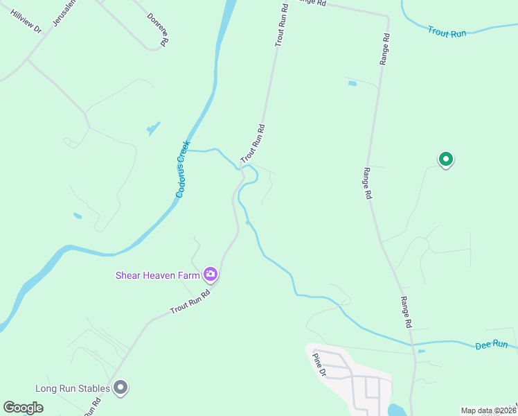map of restaurants, bars, coffee shops, grocery stores, and more near 1386 Messman Lane in York