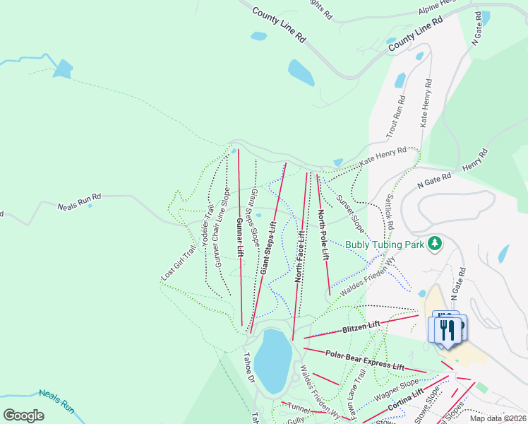 map of restaurants, bars, coffee shops, grocery stores, and more near 741 Neals Run Road in Champion