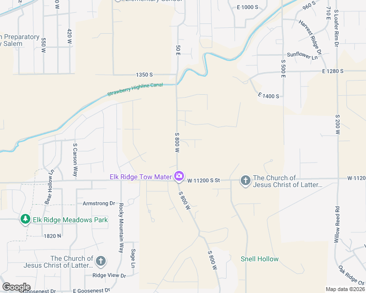map of restaurants, bars, coffee shops, grocery stores, and more near 11075 North Loafer Canyon Road in Payson