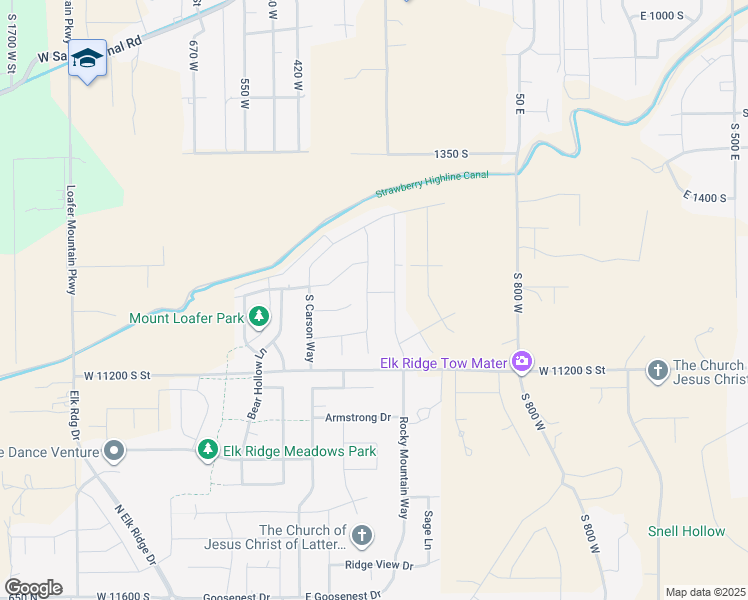 map of restaurants, bars, coffee shops, grocery stores, and more near 1627 South 270 West in Salem
