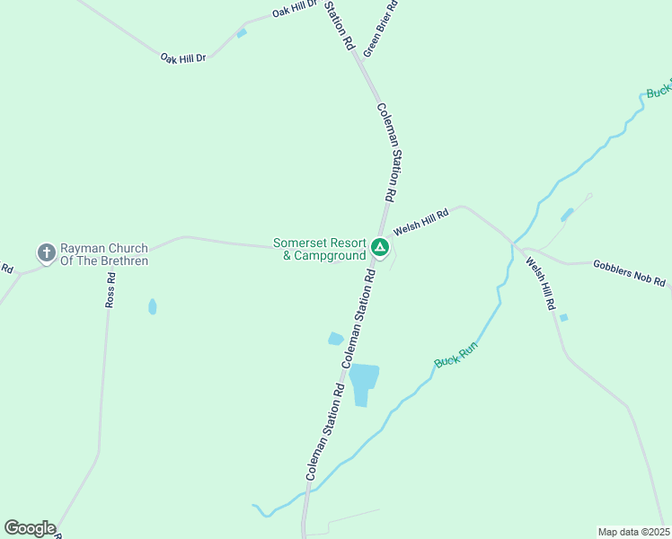 map of restaurants, bars, coffee shops, grocery stores, and more near 1307 Welsh Hill Road in Friedens