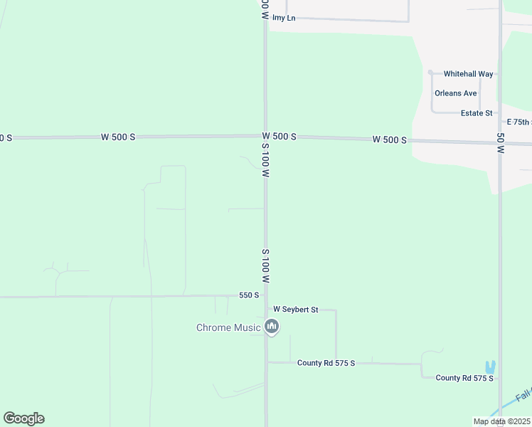 map of restaurants, bars, coffee shops, grocery stores, and more near 5214 County Road 100 West in Pendleton