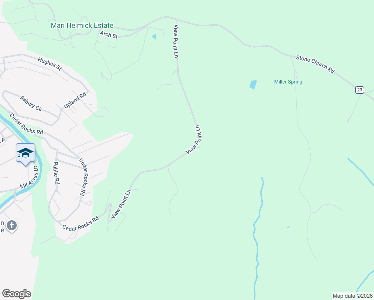 map of restaurants, bars, coffee shops, grocery stores, and more near 341 View Point Lane in Wheeling