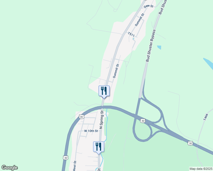 map of restaurants, bars, coffee shops, grocery stores, and more near 166 Raystown Road in Everett