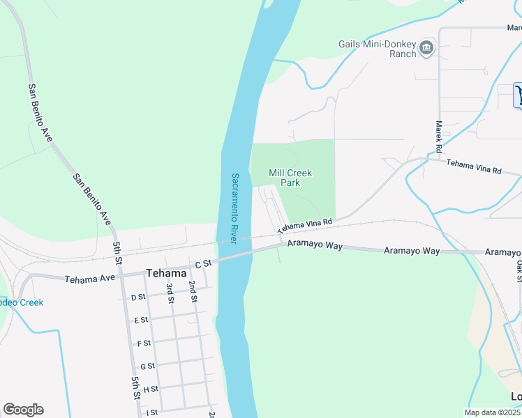 map of restaurants, bars, coffee shops, grocery stores, and more near 24630 Tehama Vina Road in Los Molinos