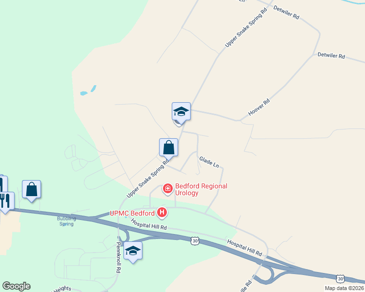 map of restaurants, bars, coffee shops, grocery stores, and more near 332-366 Upper Snake Spring Rd in Everett