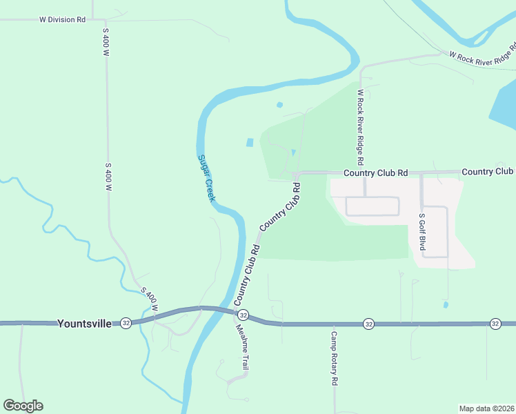 map of restaurants, bars, coffee shops, grocery stores, and more near 3362 Country Club Road in Crawfordsville