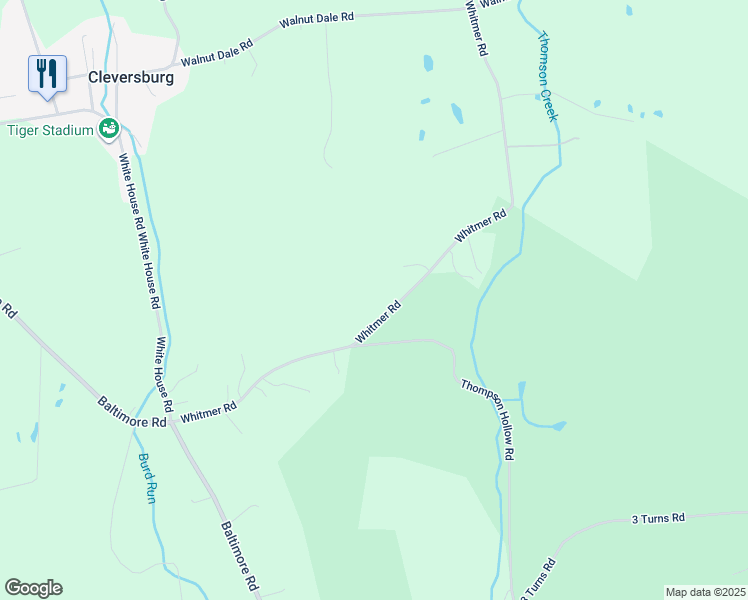 map of restaurants, bars, coffee shops, grocery stores, and more near 343 Whitmer Road in Shippensburg