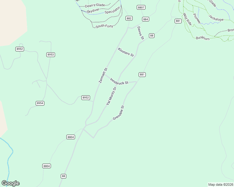 map of restaurants, bars, coffee shops, grocery stores, and more near 2216 County Rd in Granby