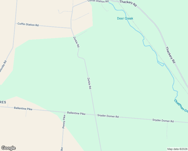 map of restaurants, bars, coffee shops, grocery stores, and more near 6868 Zerkle Road in Springfield