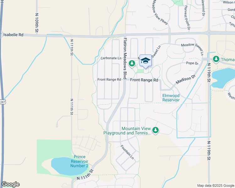 map of restaurants, bars, coffee shops, grocery stores, and more near 938 Dinosaur Drive in Erie
