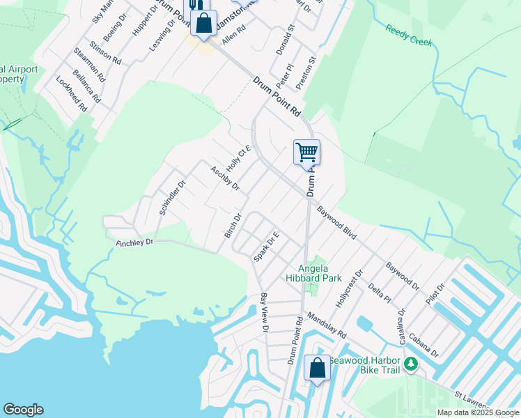 map of restaurants, bars, coffee shops, grocery stores, and more near 48 Woodland Drive in Brick Township
