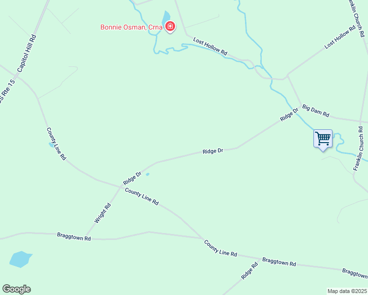 map of restaurants, bars, coffee shops, grocery stores, and more near 127 Ridge Dr in Dillsburg