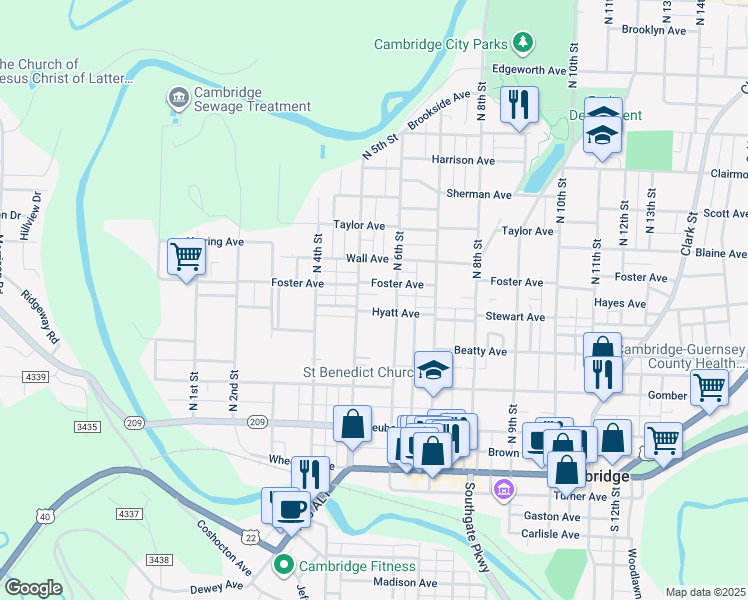 map of restaurants, bars, coffee shops, grocery stores, and more near 442 North 5th Street in Cambridge