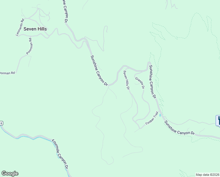 map of restaurants, bars, coffee shops, grocery stores, and more near 23 Eagles Drive in Boulder