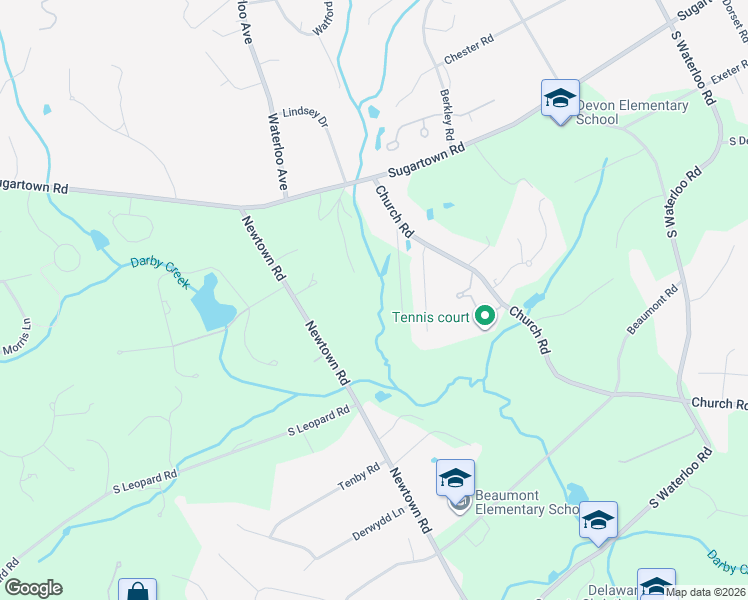 map of restaurants, bars, coffee shops, grocery stores, and more near 474 Nob Hill Road in Devon