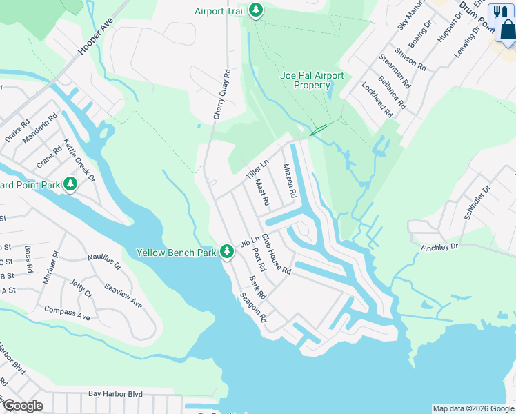 map of restaurants, bars, coffee shops, grocery stores, and more near 174 Club House Road in Brick Township