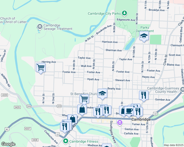 map of restaurants, bars, coffee shops, grocery stores, and more near 442 North 5th Street in Cambridge