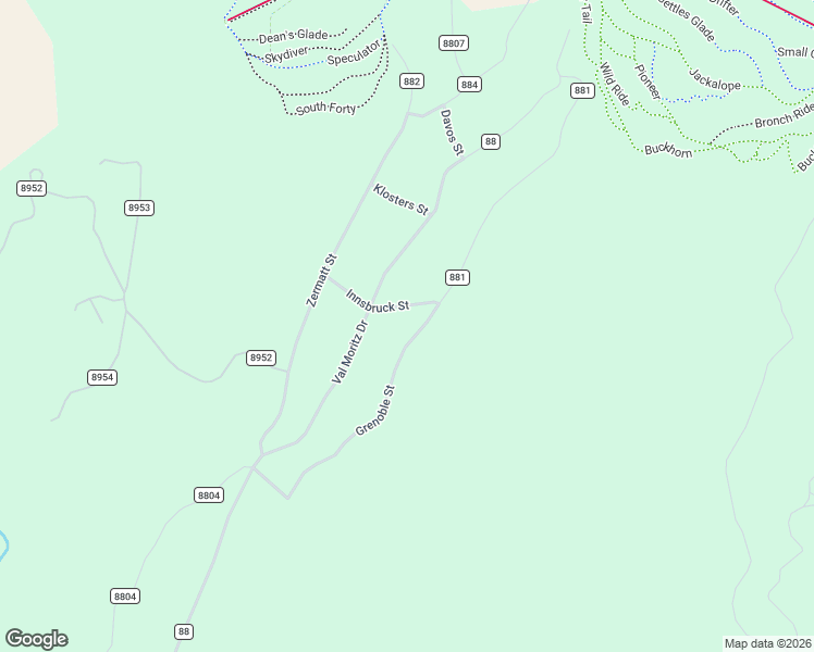 map of restaurants, bars, coffee shops, grocery stores, and more near 2216 County Road in Granby