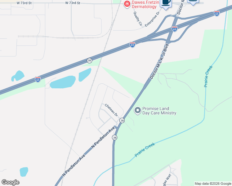 map of restaurants, bars, coffee shops, grocery stores, and more near 156 Warwick Way in Pendleton