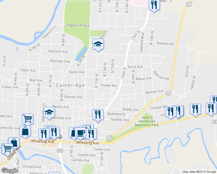 map of restaurants, bars, coffee shops, grocery stores, and more near 1218 Foster Avenue in Cambridge